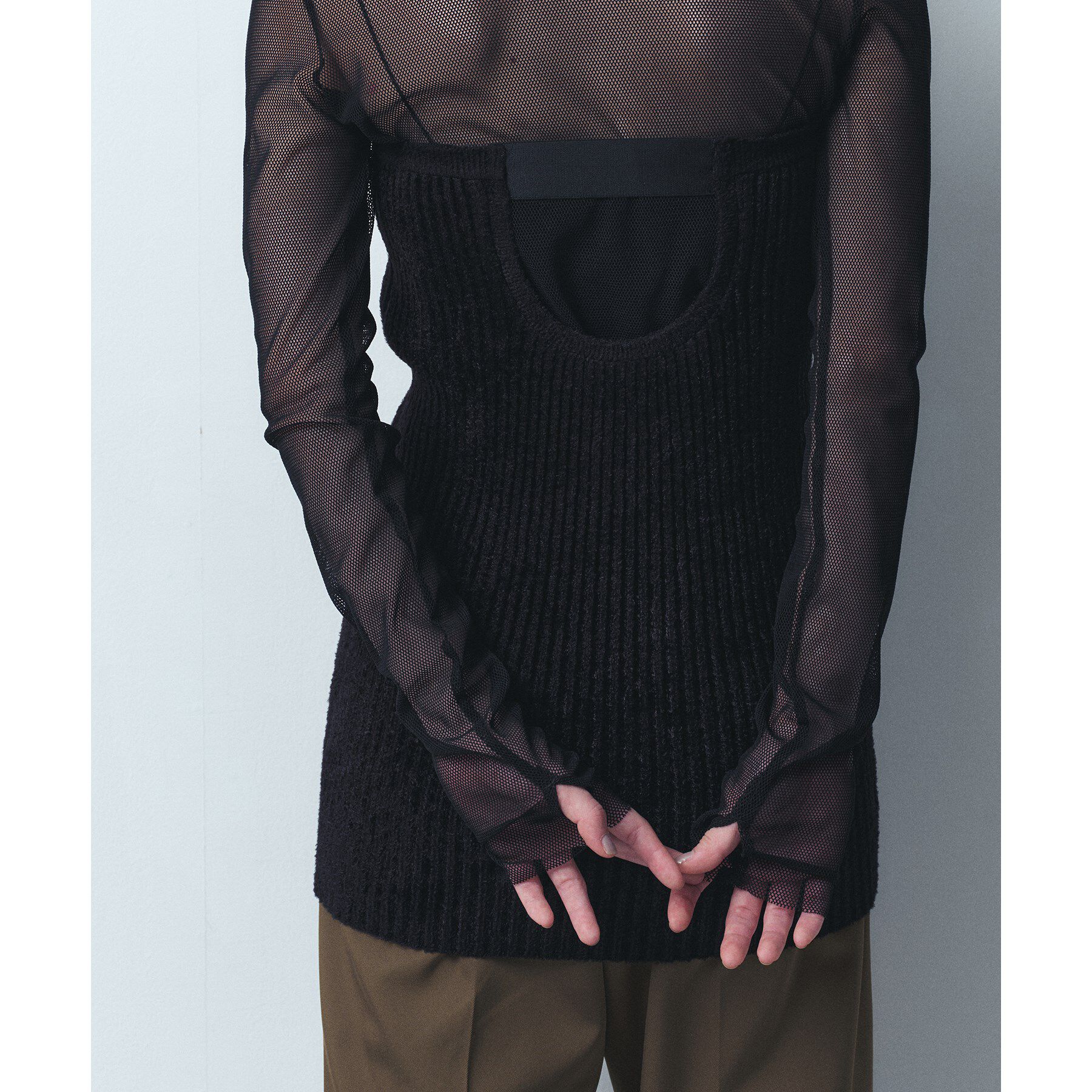 CODE A「rayon nylon knit bustier」|ニット・セーター|