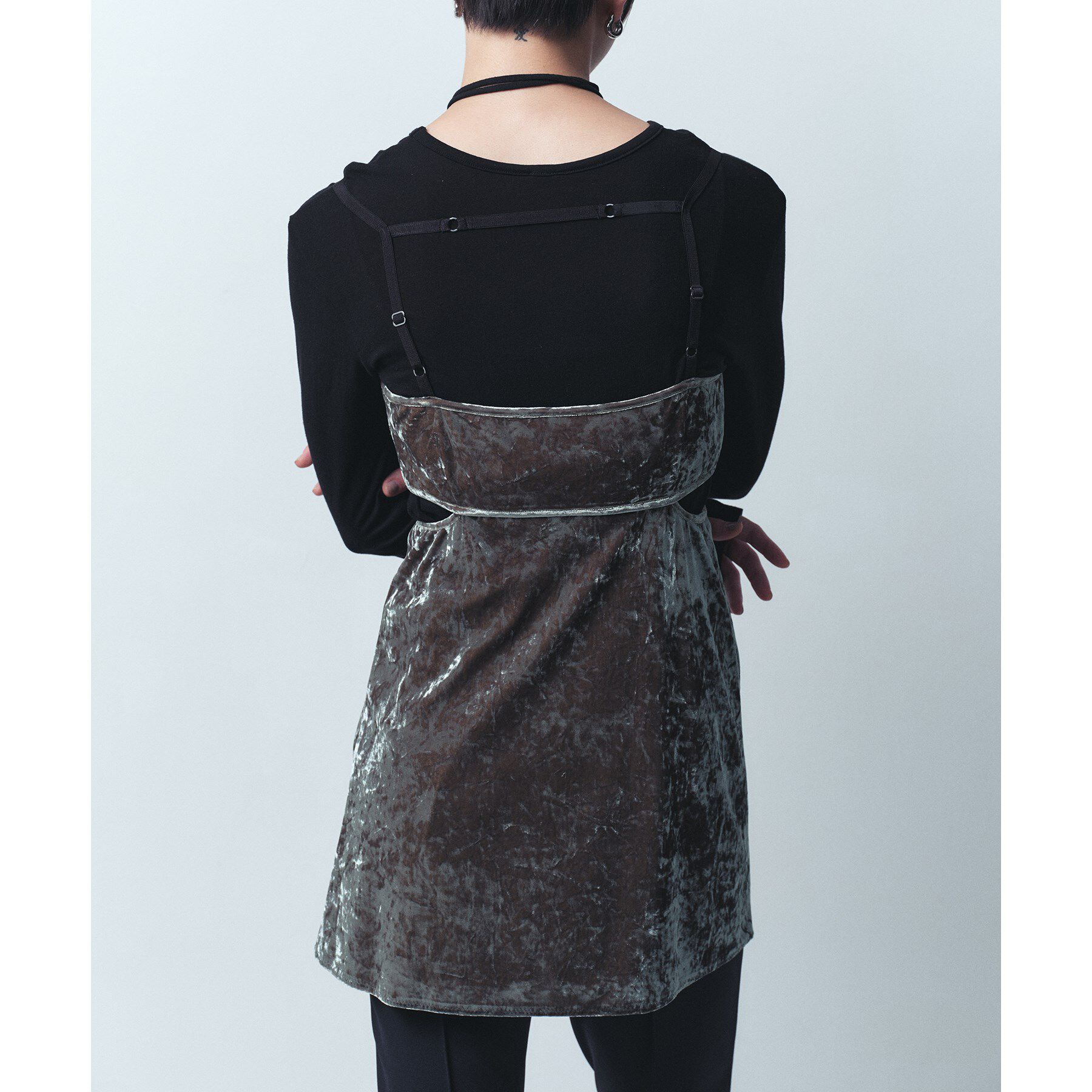 CODE A「cut out velour camisole」|キャミソール|