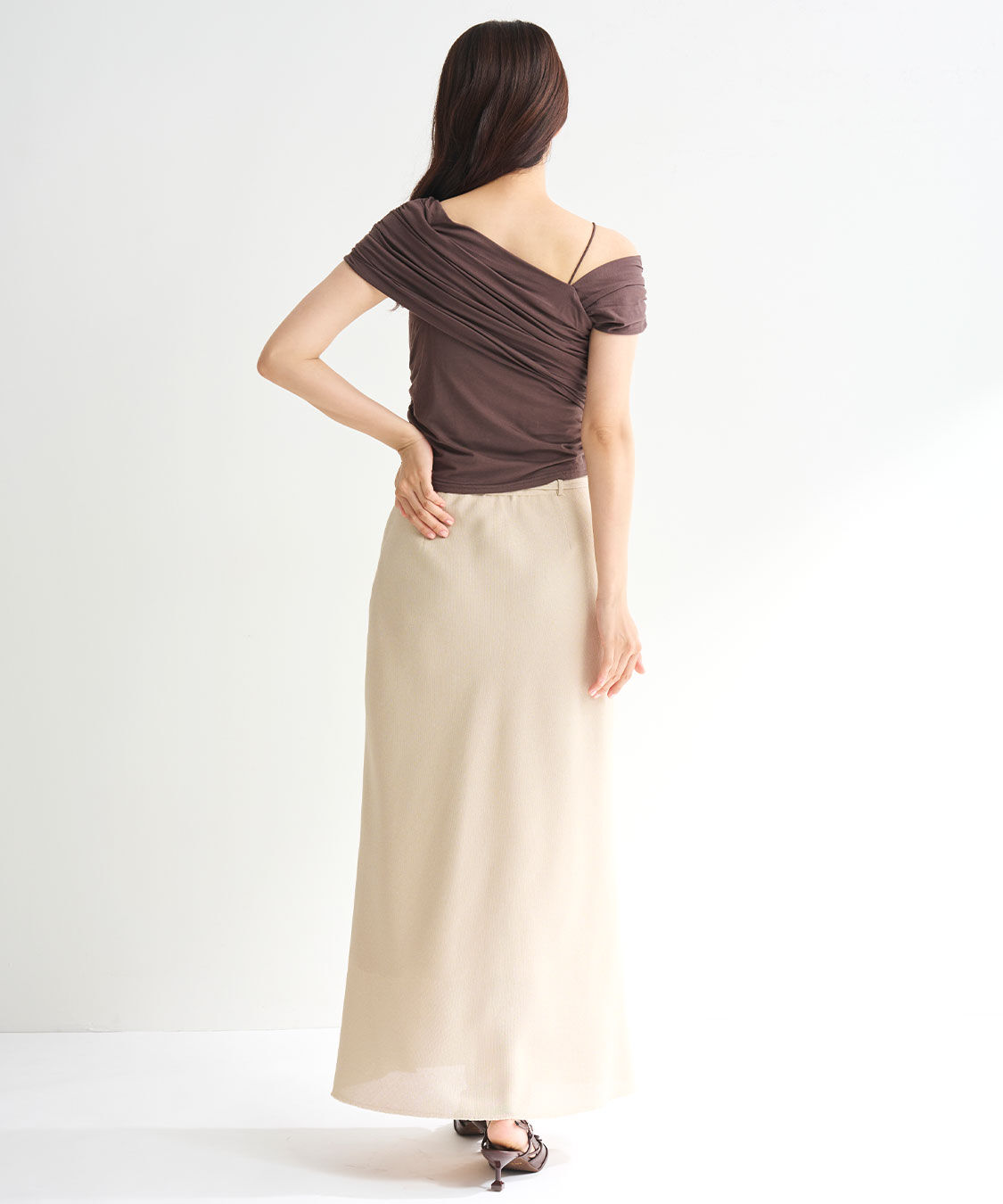 COCO DEAL「リネンライクツィードバイアススカート」|スカート|