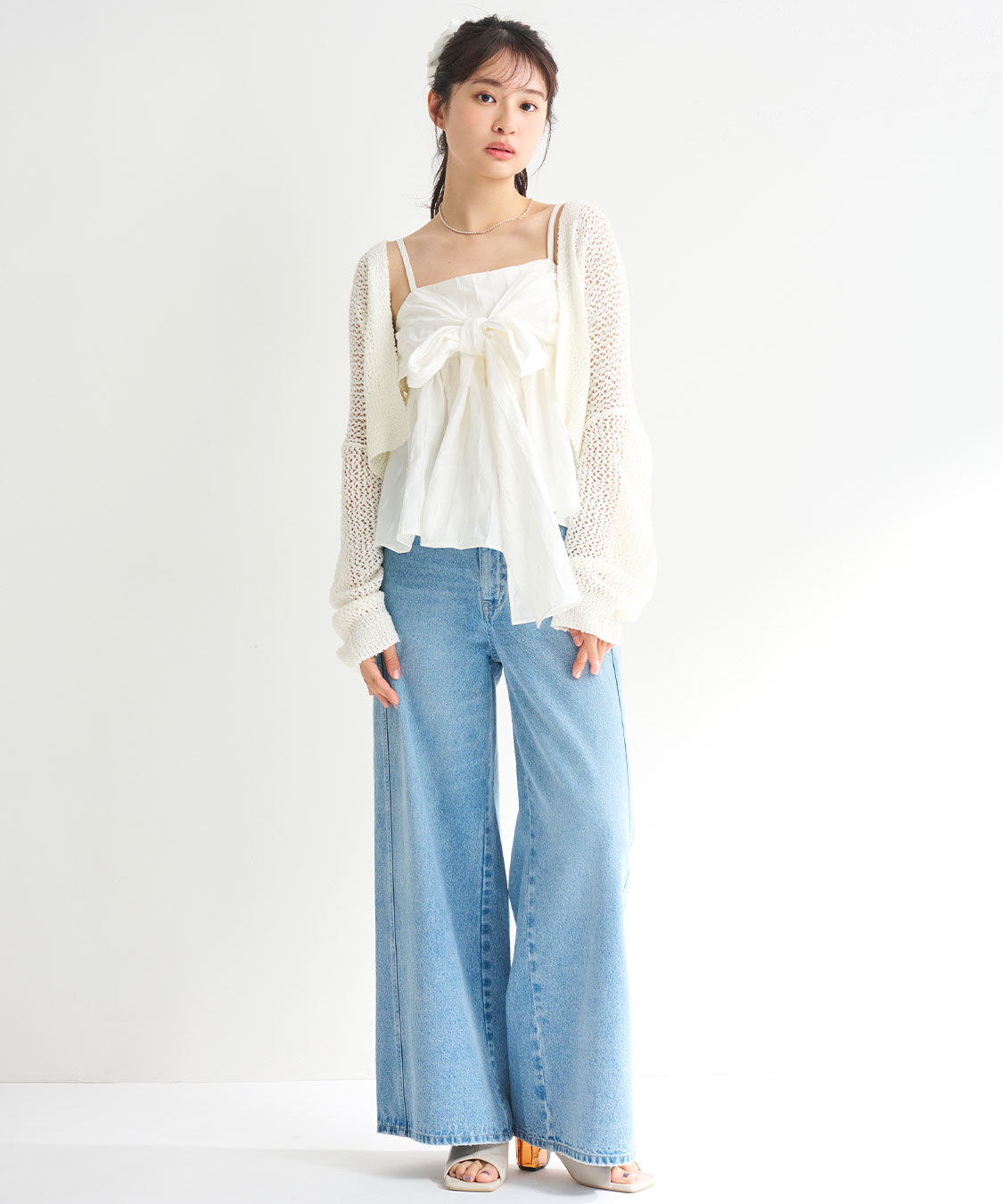 COCO DEAL「ツイストシームバギーデニムパンツ」|デニム|