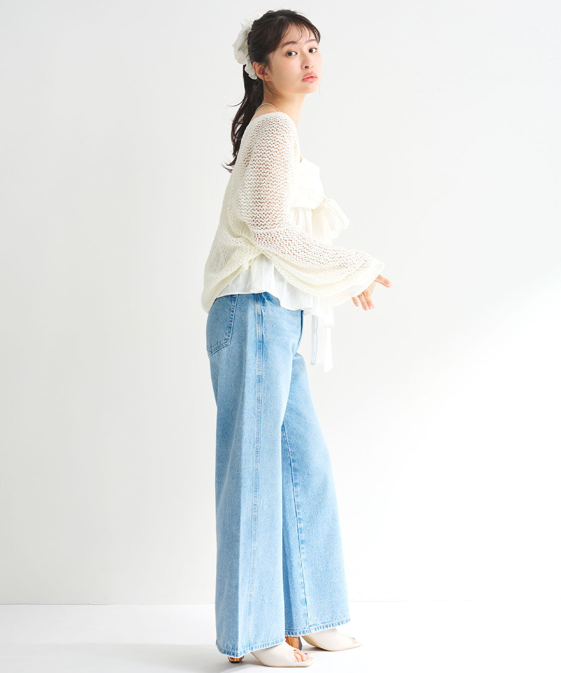 COCO DEAL「ツイストシームバギーデニムパンツ」|デニム|