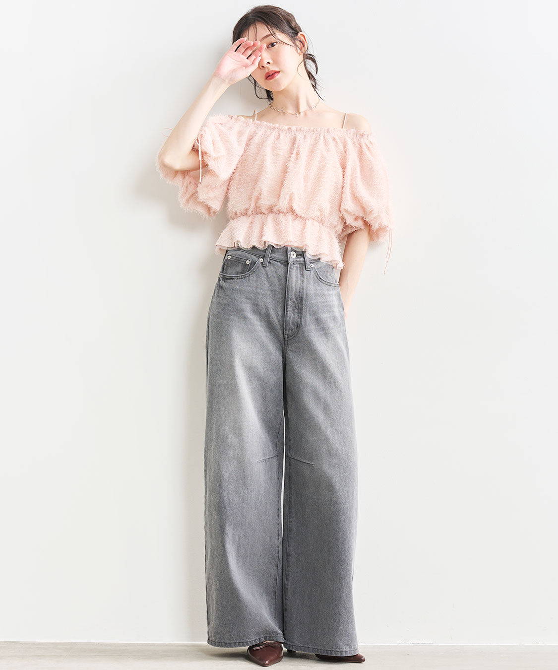 COCO DEAL「オフショルフラッフィーブラウス」|シャツ・ブラウス|