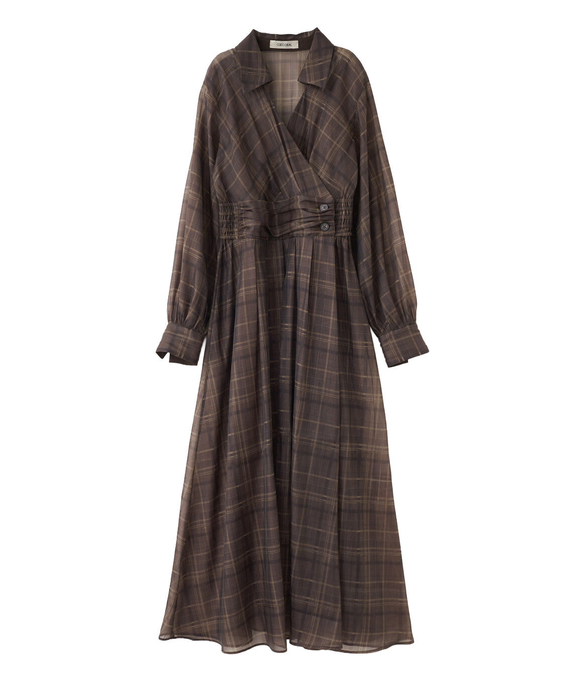 COCO DEAL「チェックシャツワンピース」|ワンピース|