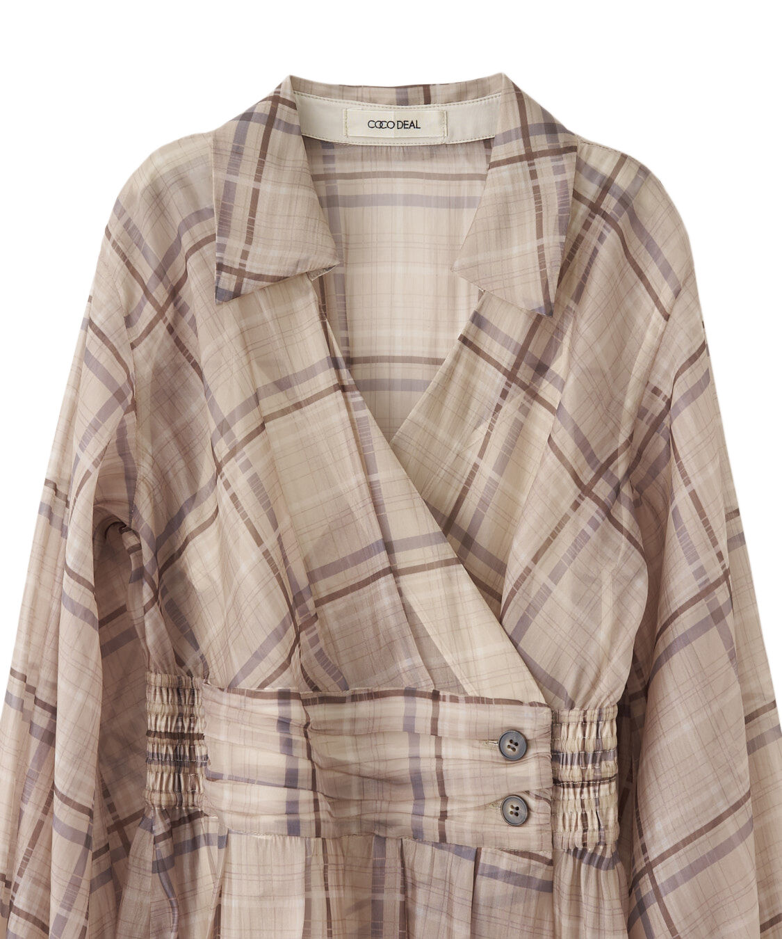COCO DEAL「チェックシャツワンピース」|ワンピース|