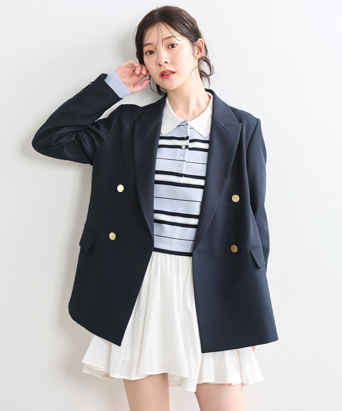 COCO DEAL「ダブルブレストジャケット」|テーラードジャケット|