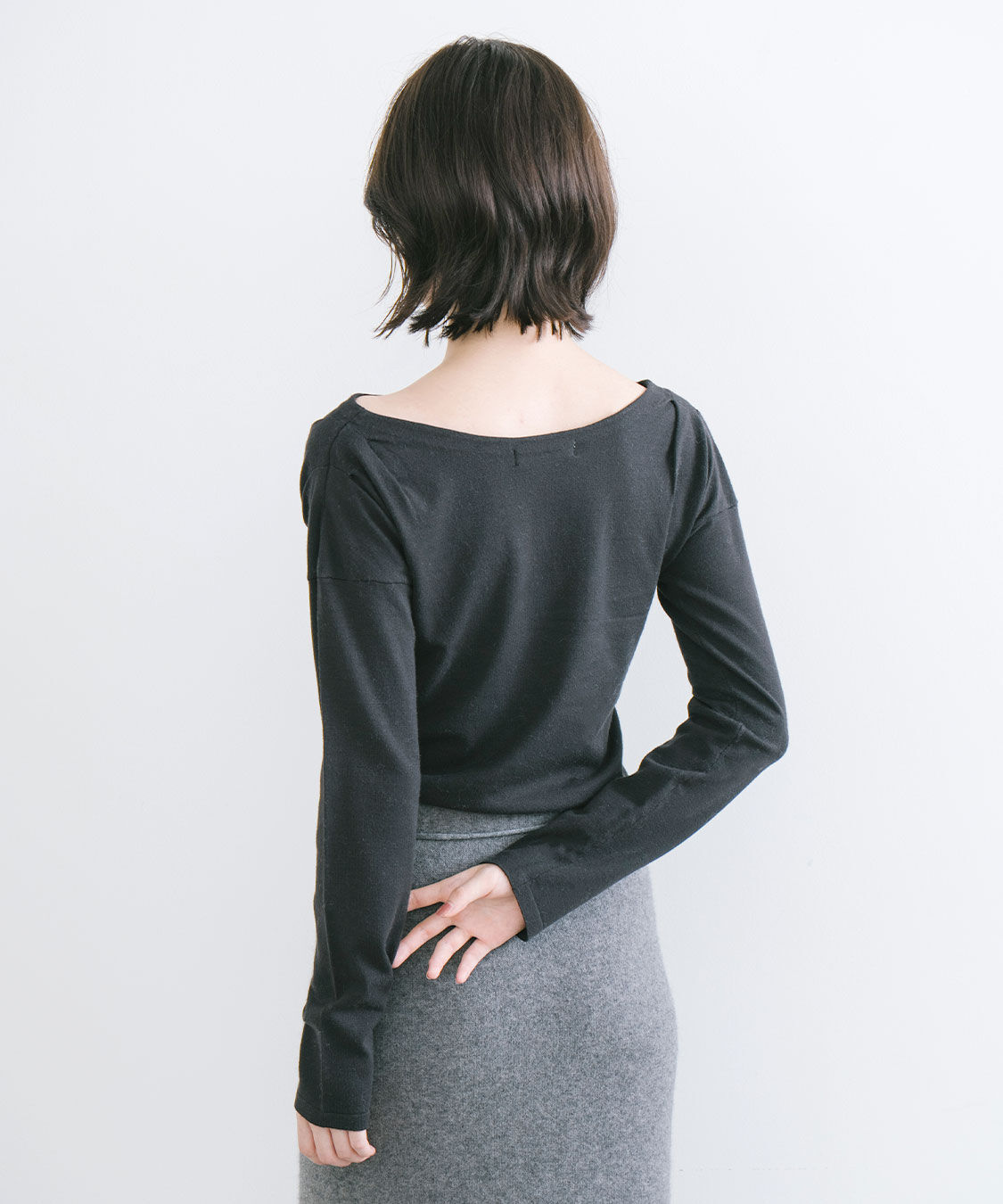 COCO DEAL「タックギャザーデザインニット」|ニット・セーター|