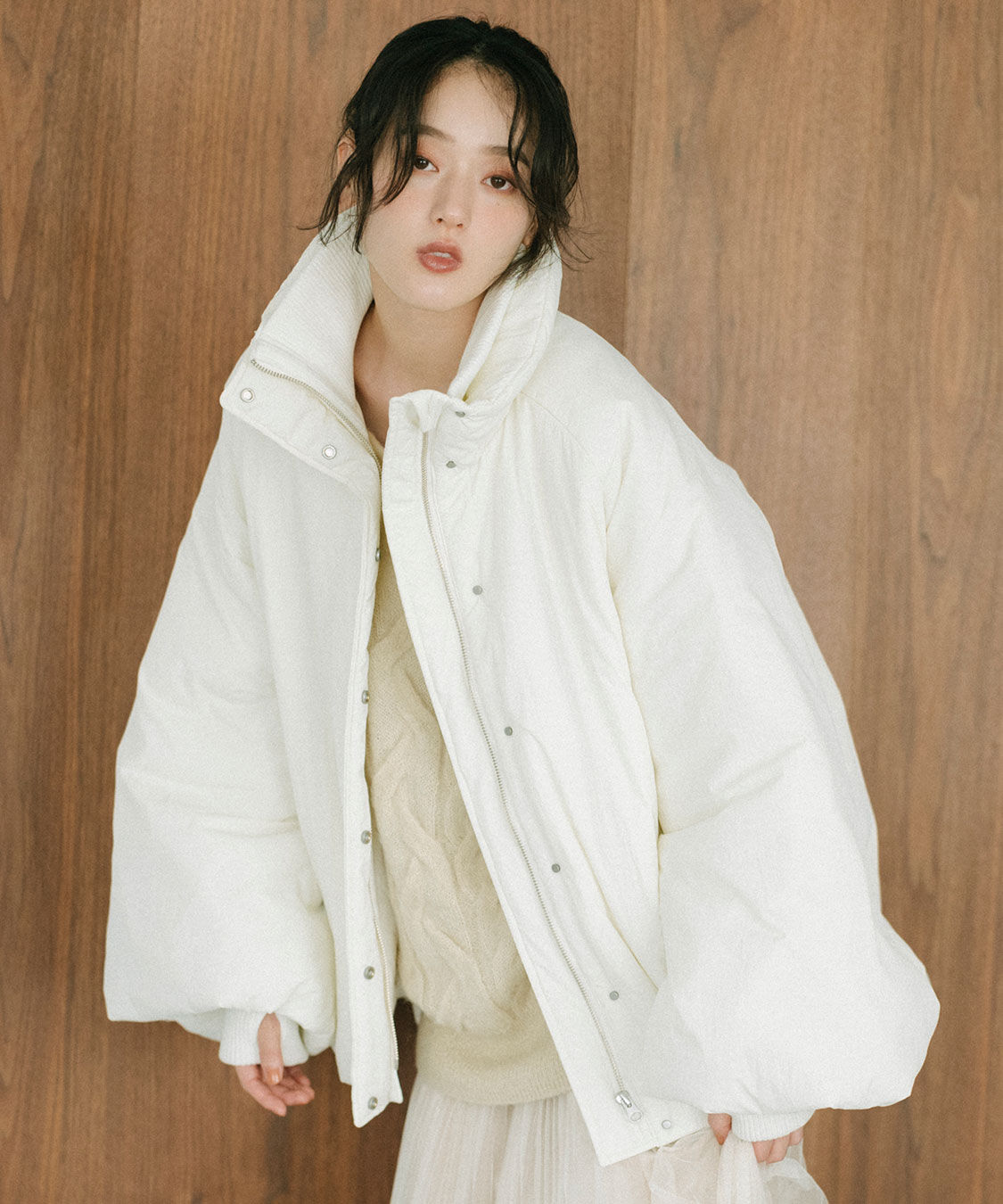 COCO DEAL「中綿ボリュームコート」|ダウン|