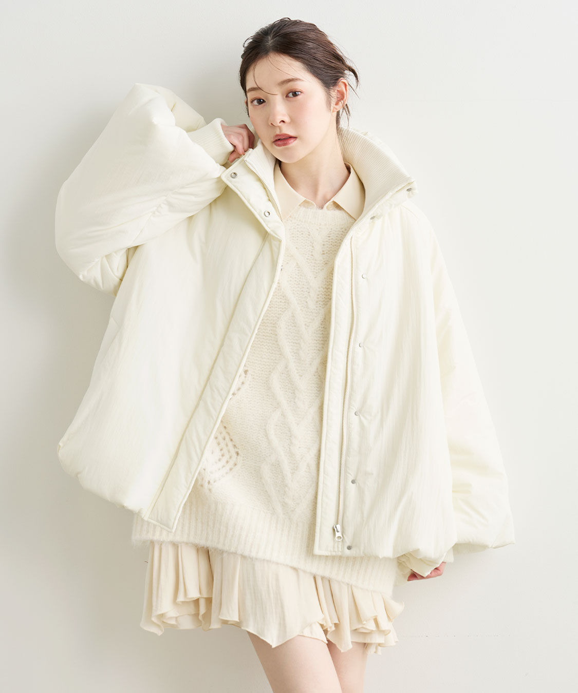 COCO DEAL「中綿ボリュームコート」|ダウン|