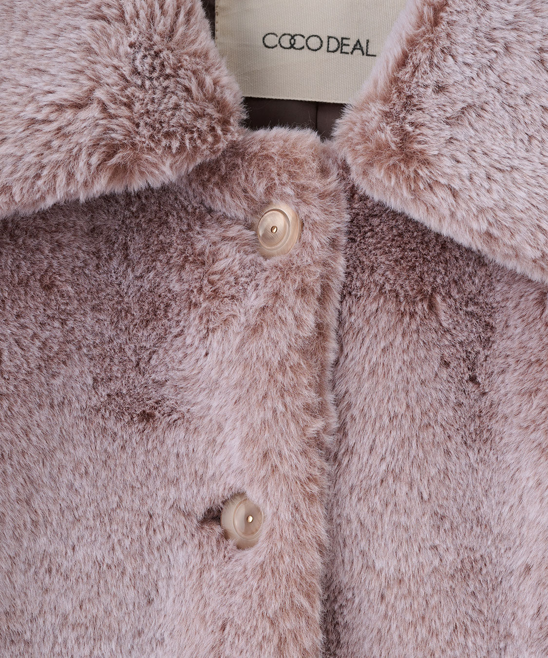 COCO DEAL「ショートファージャケット」|ステンカラーコート|