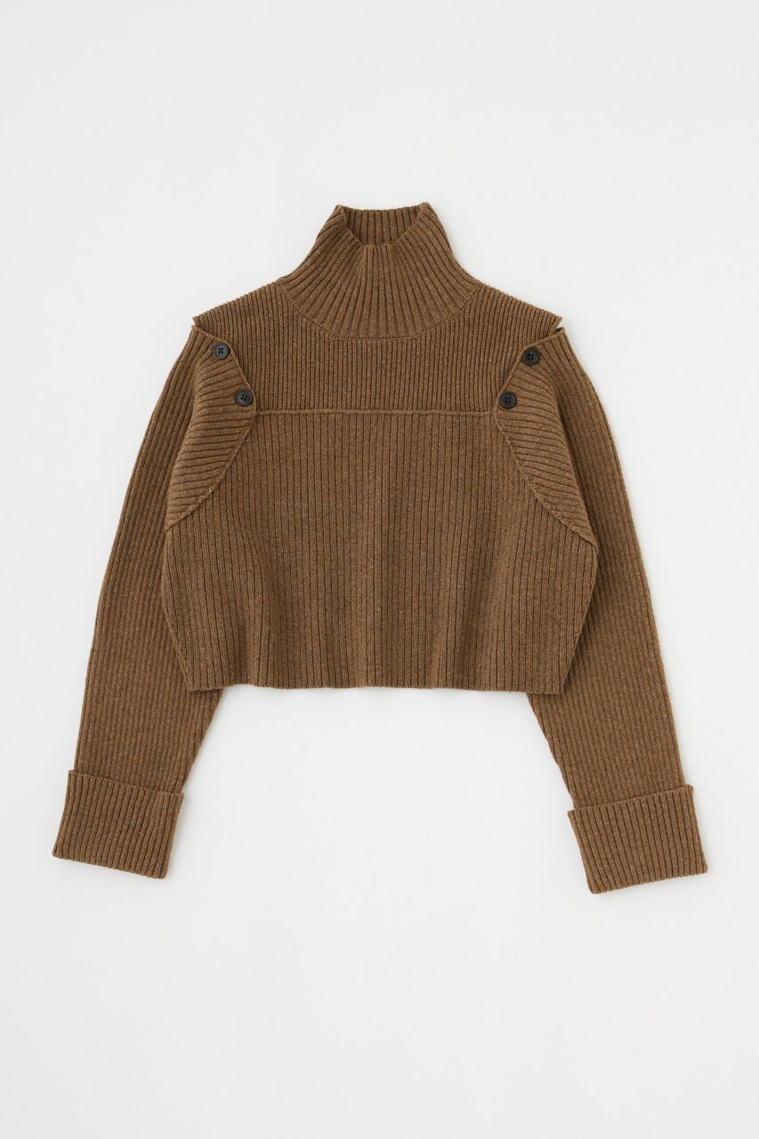 MOUSSY「LAYERED LIKE オープンショルダーニット」|ニット・セーター|