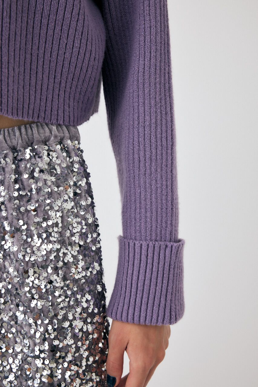 MOUSSY「LAYERED LIKE オープンショルダーニット」|ニット・セーター|