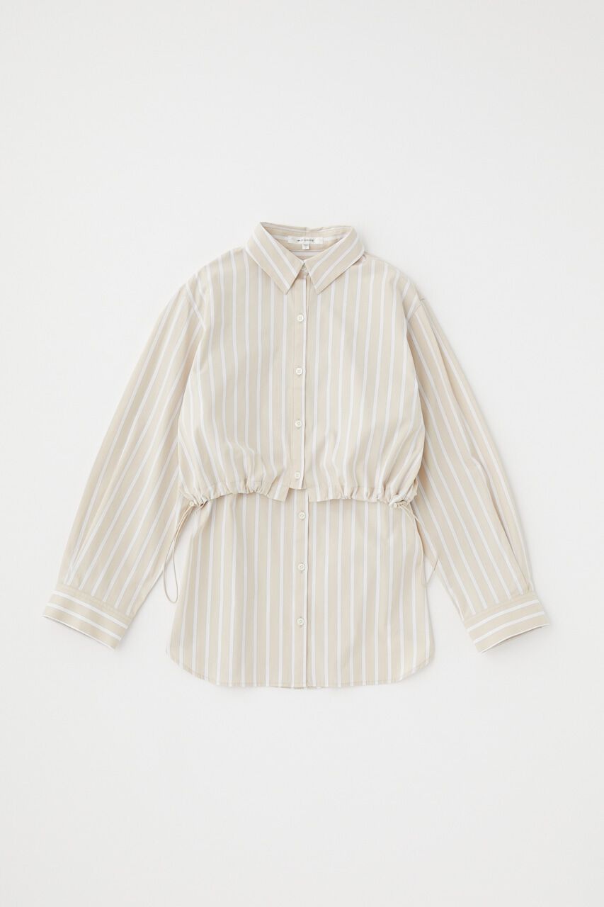 MOUSSY「LAYERED シャツ」|シャツ・ブラウス|BEG