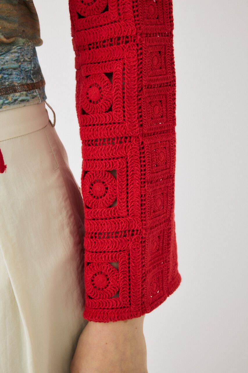 MOUSSY「CROCHET カーディガン」|カーディガン|