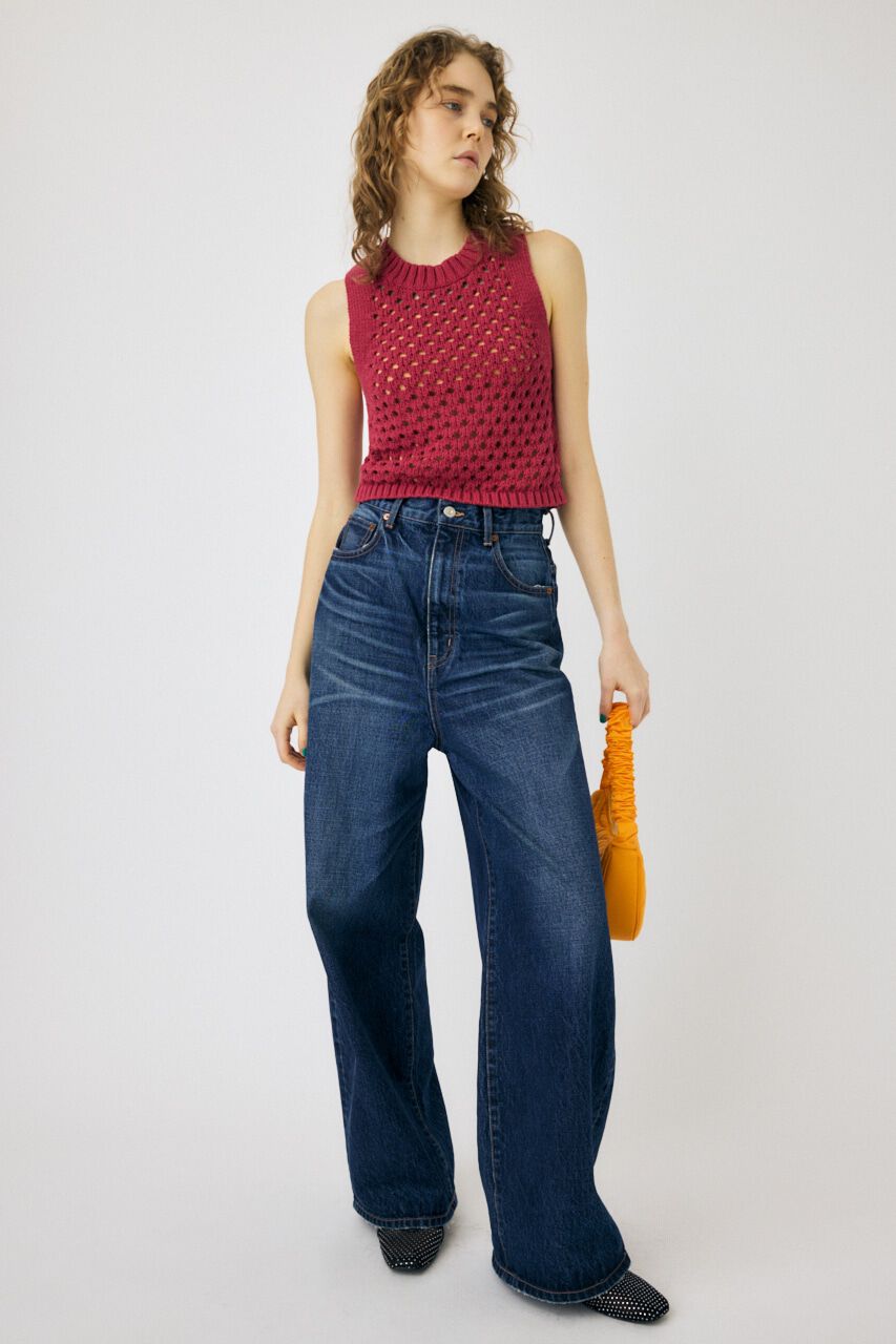 MOUSSY「CROCHET ニットタンク」|タンクトップ|