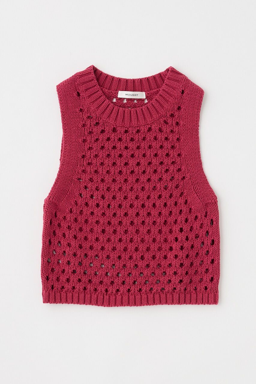 MOUSSY「CROCHET ニットタンク」|タンクトップ|