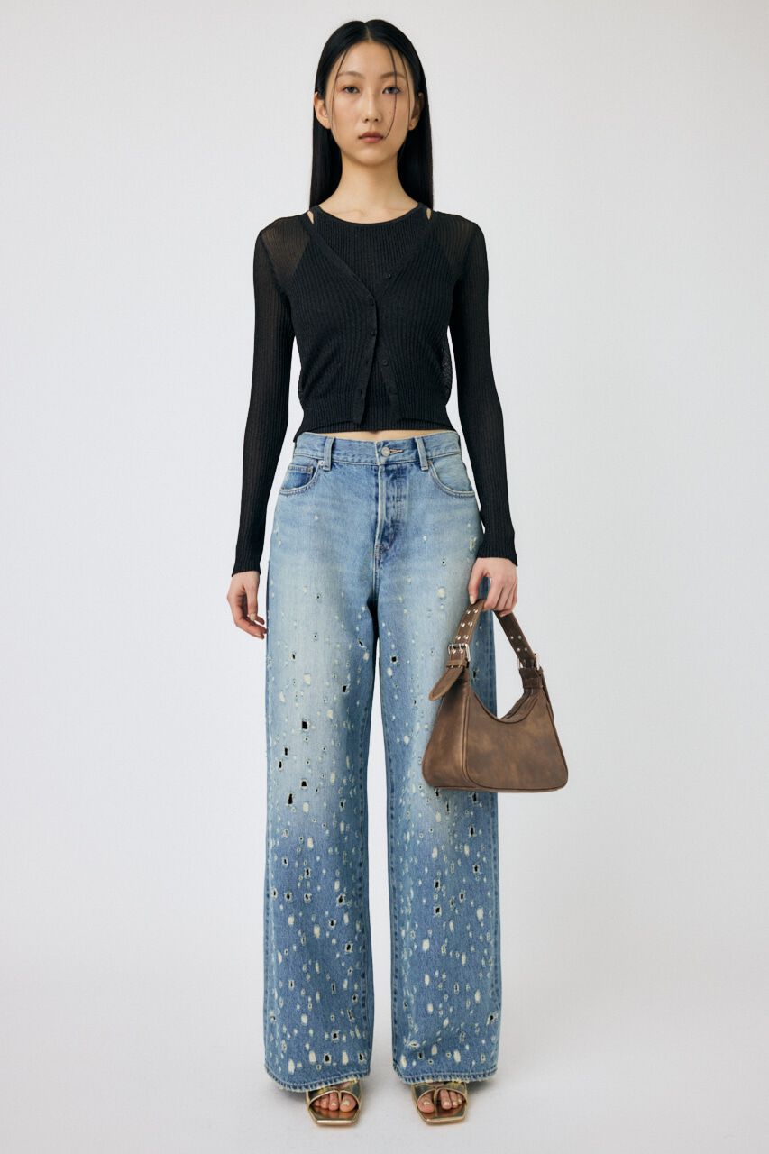 MOUSSY「GLITTER KNIT キャミソール」|キャミソール|