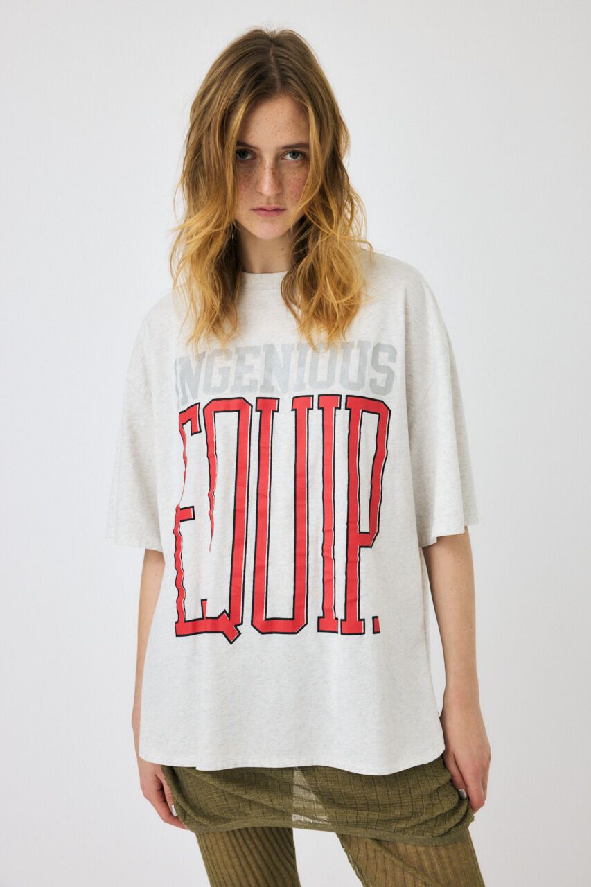 MOUSSY「ROUND HEM LOGO LOOSE Tシャツ」|Tシャツ・カットソー|T.GRY