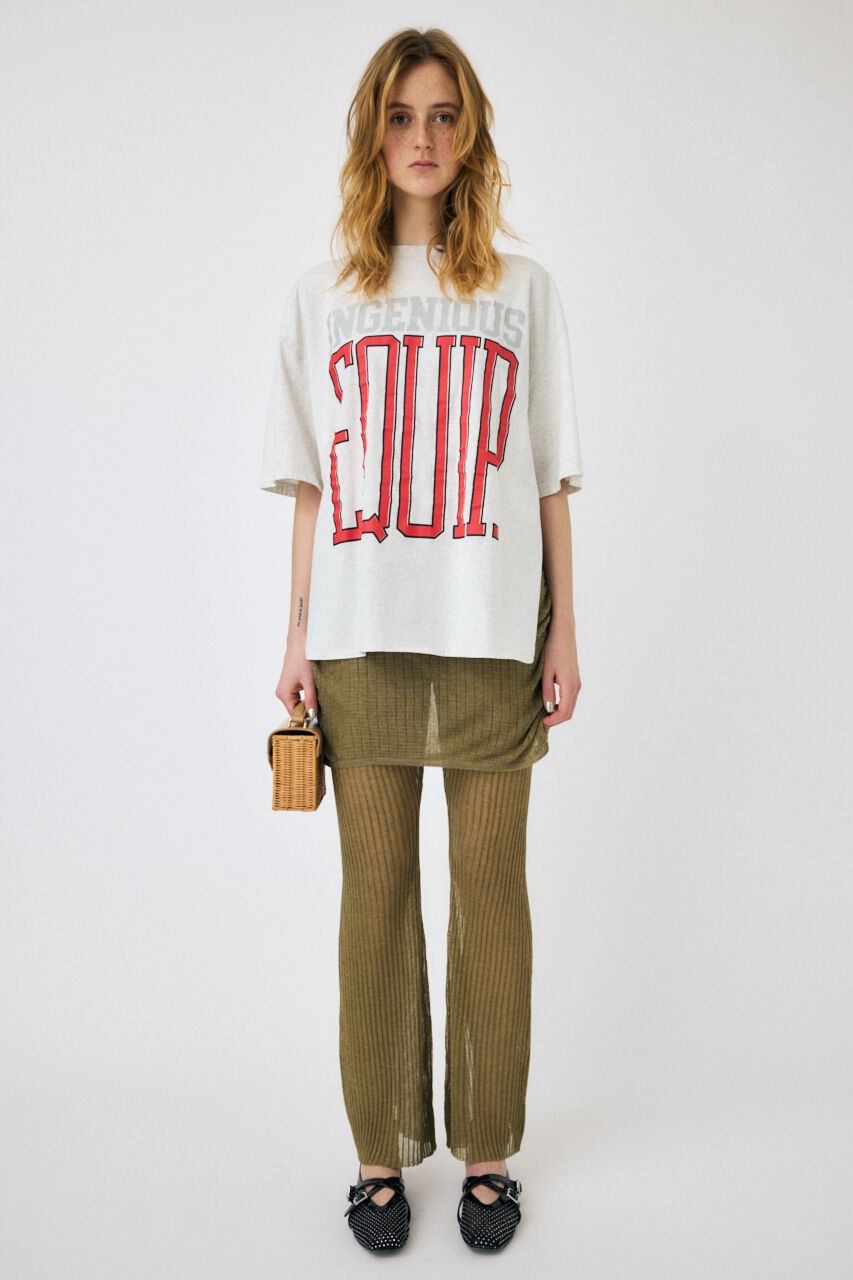 MOUSSY「ROUND HEM LOGO LOOSE Tシャツ」|Tシャツ・カットソー|