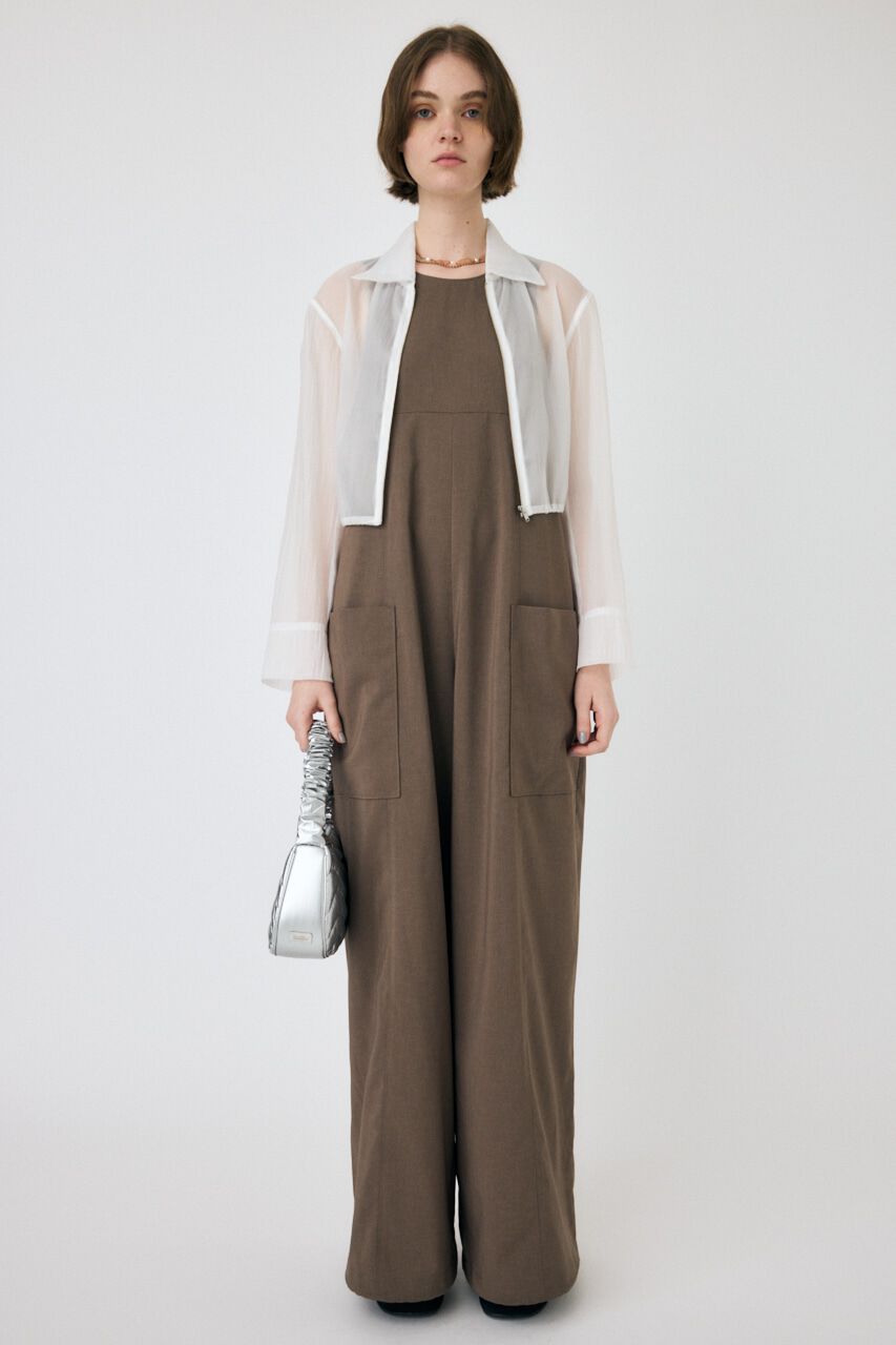 MOUSSY「SHEER CROPPED ジャケット」|シャツ・ブラウス|