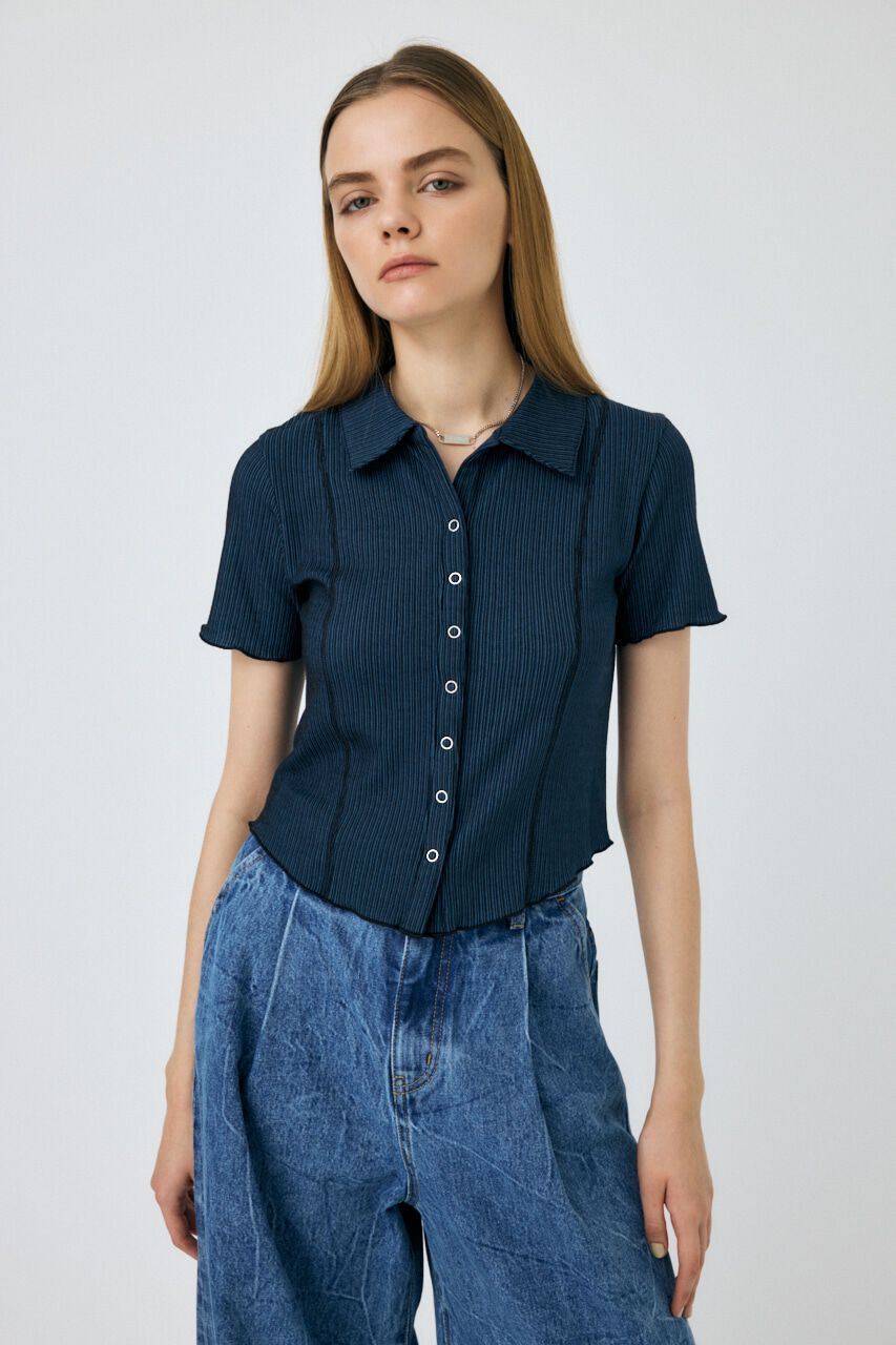 MOUSSY「MELLOW POLO トップス」|シャツ・ブラウス|