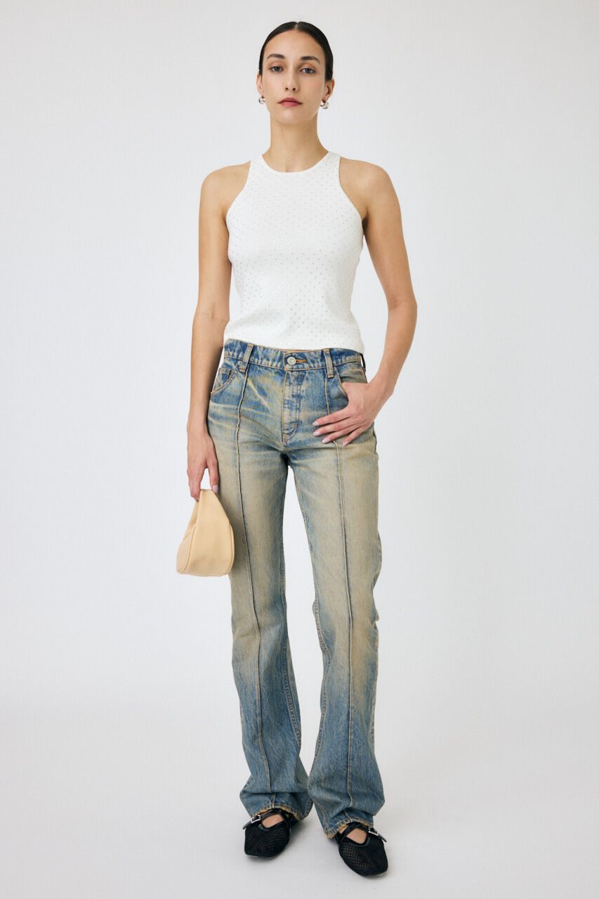 MOUSSY「RHINESTONE タンク」|タンクトップ|