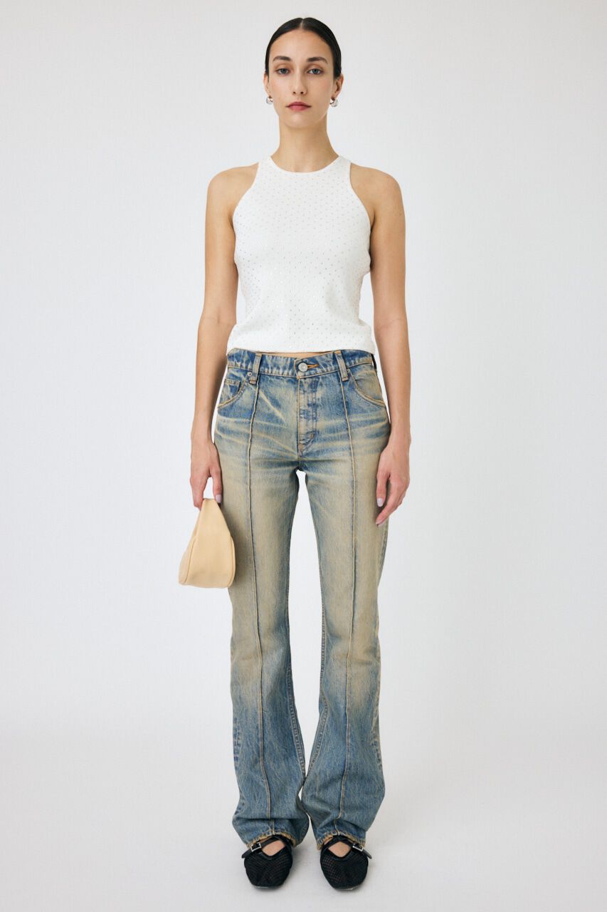 MOUSSY「RHINESTONE タンク」|タンクトップ|