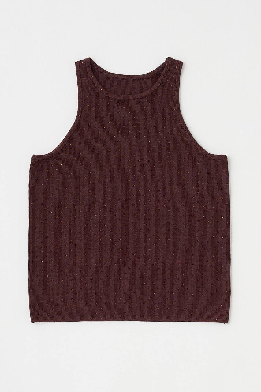 MOUSSY「RHINESTONE タンク」|タンクトップ|