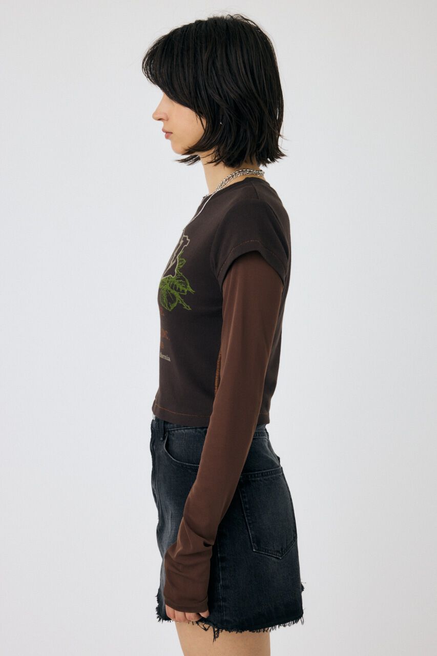 MOUSSY「VINTAGE LABEL Tシャツ」|Tシャツ・カットソー|