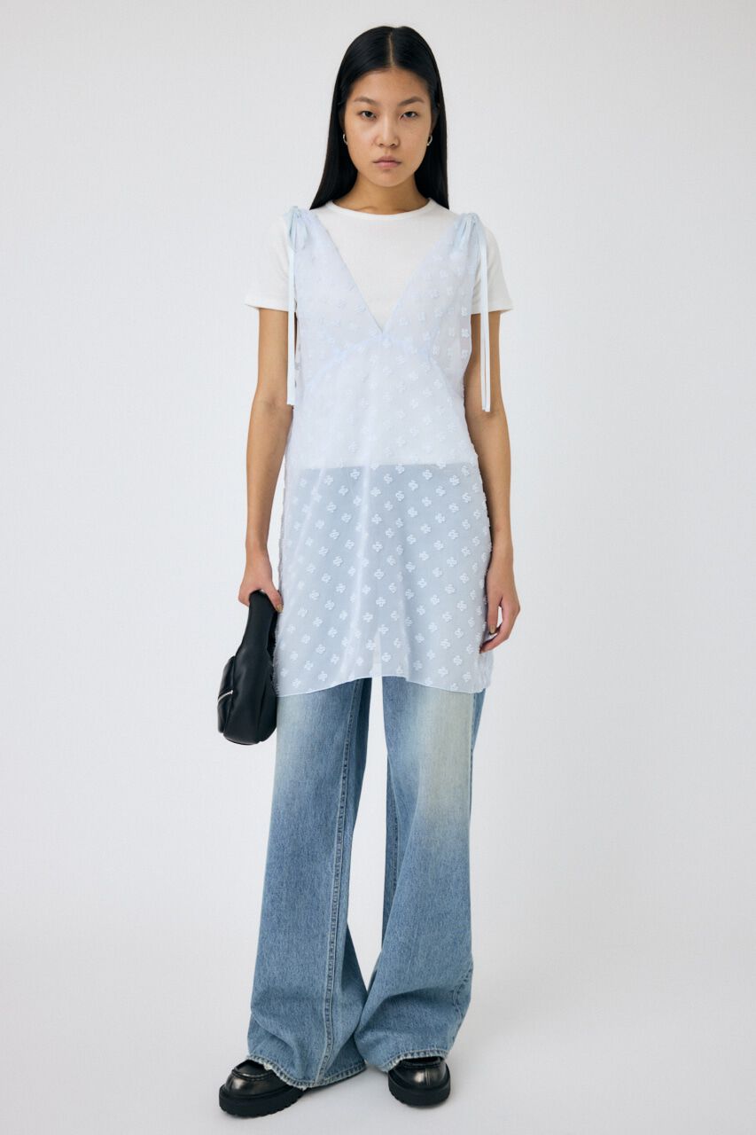 MOUSSY「FLOWER MOTIF シアーミニドレス」|ワンピース|