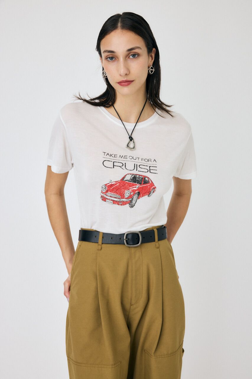 MOUSSY「DAD&rsquo;S CAR Tシャツ」|Tシャツ・カットソー|WHT