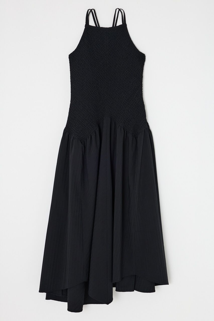 MOUSSY「CHECK キャミドレス」|ワンピース|BLK