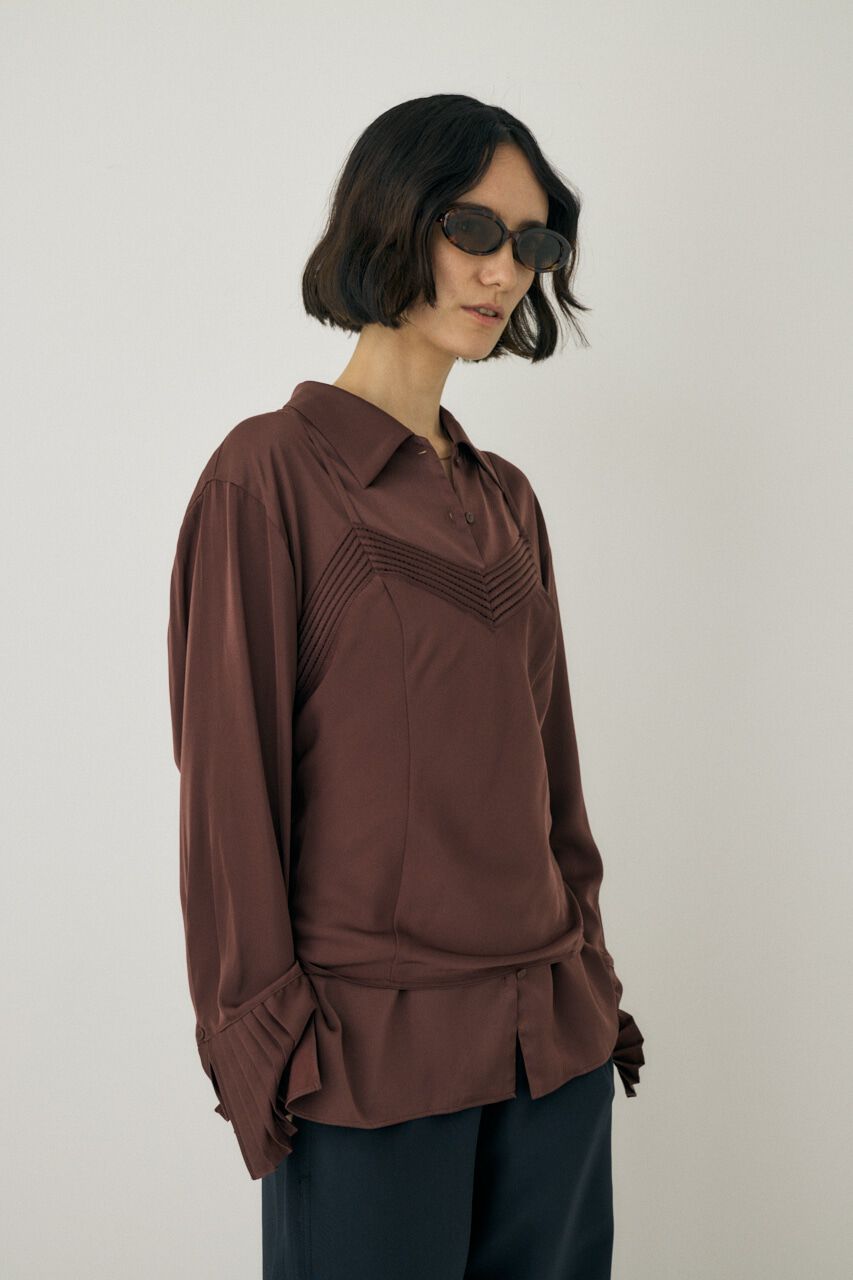 MOUSSY「サテンキャミソール　リサイクルポリエステル&times;レーヨン素材」|キャミソール|