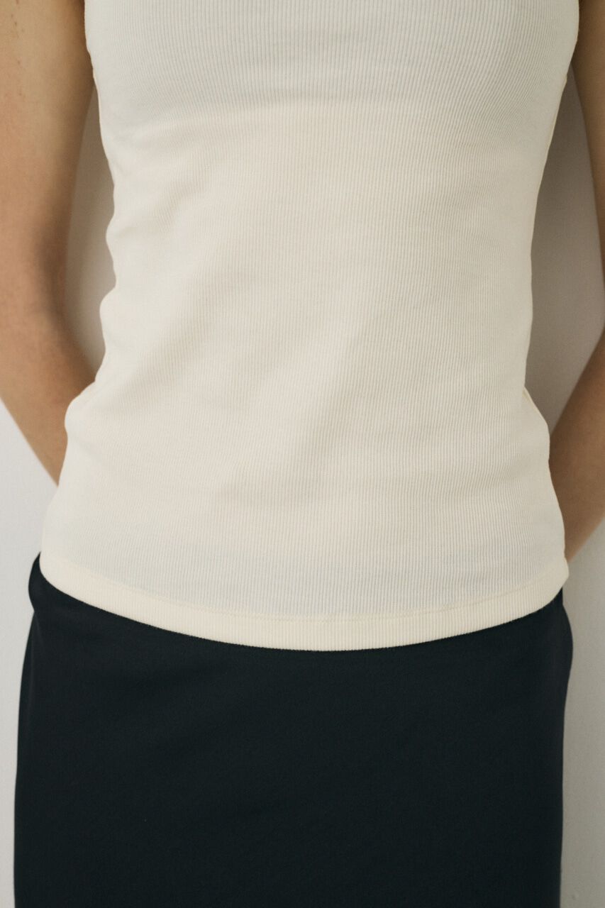 MOUSSY「2WAYﾀﾝｸﾄｯﾌﾟ ｵｰｶﾞﾆｯｸｺｯﾄﾝ&times;ﾘｻｲｸﾙﾎﾟﾘｴｽﾃﾙﾁ」|タンクトップ|