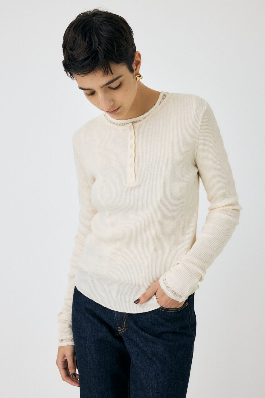 MOUSSY「HENRY NECK ロンT」|Tシャツ・カットソー|