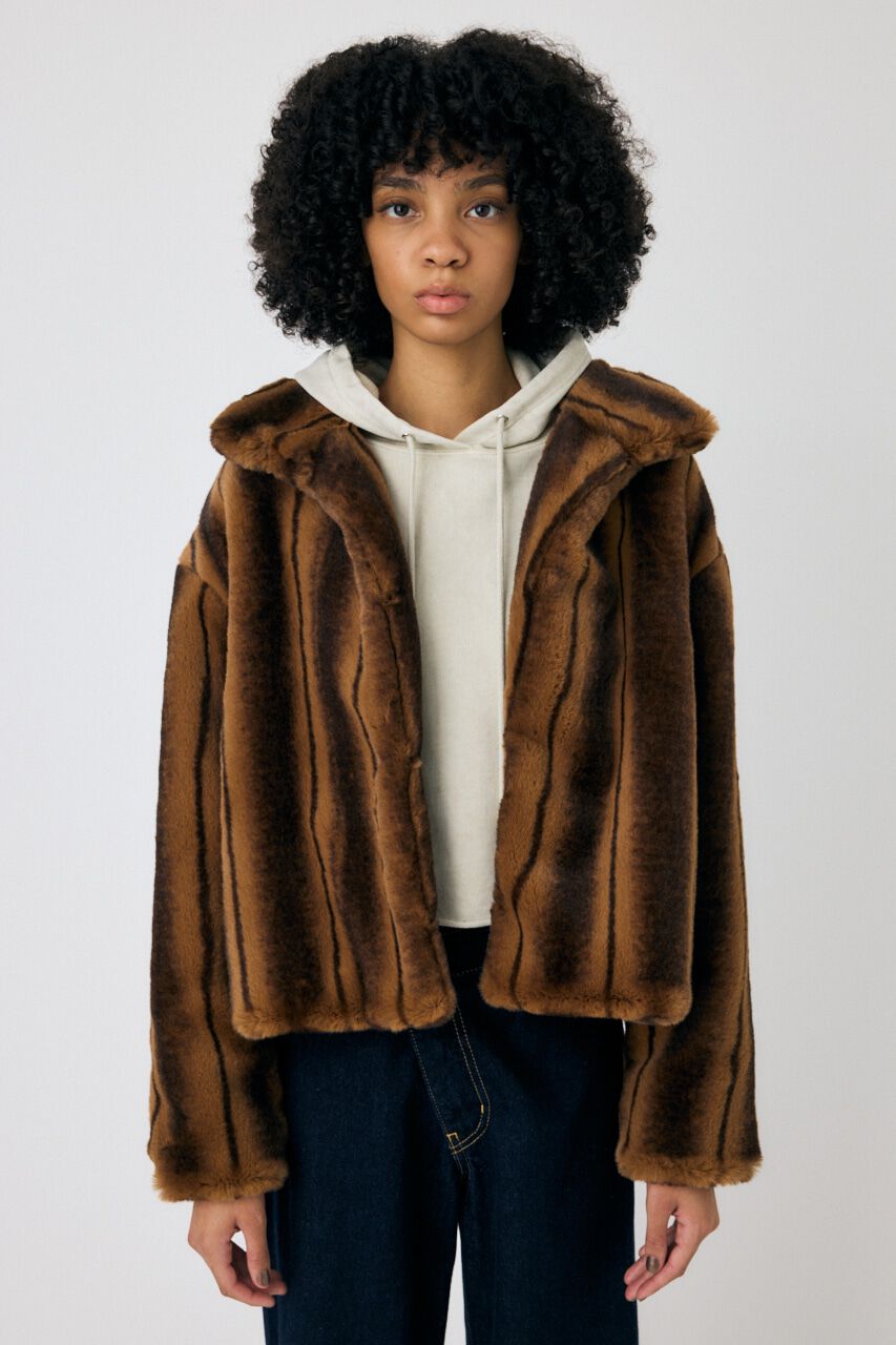 MOUSSY「FAUX FUR スタンドカラージャケット」|その他|