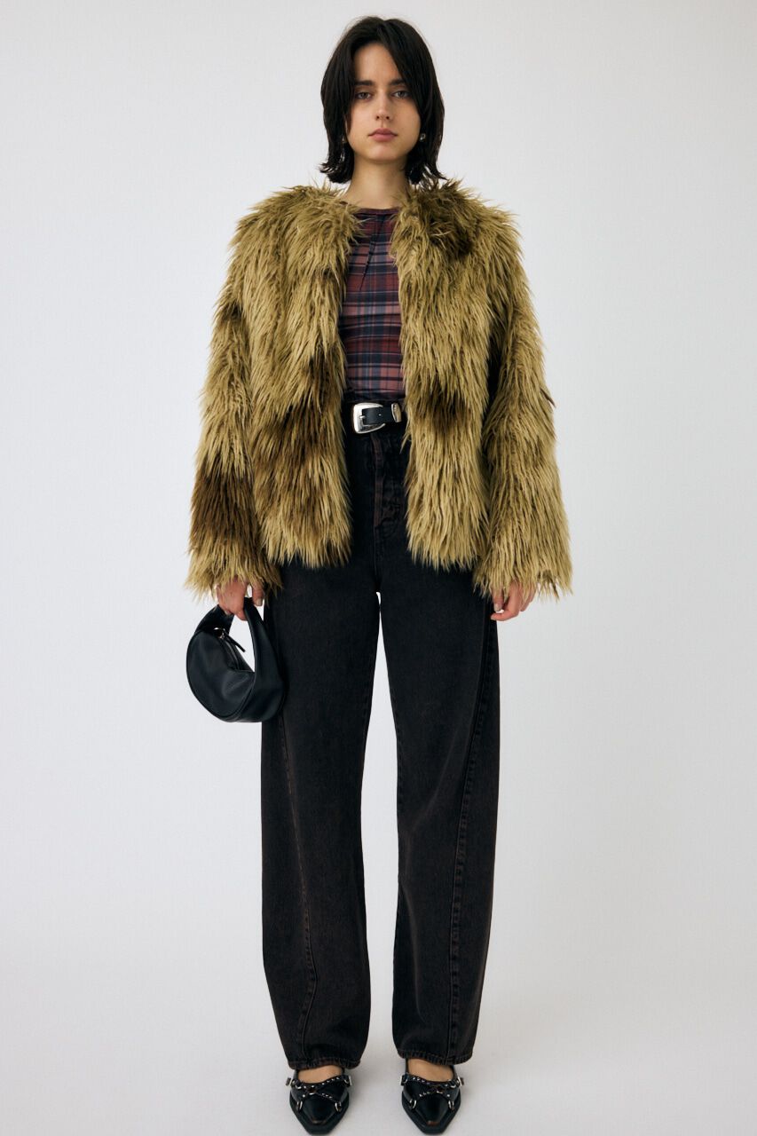 MOUSSY「MESSY FAUX ファーコート」|その他|
