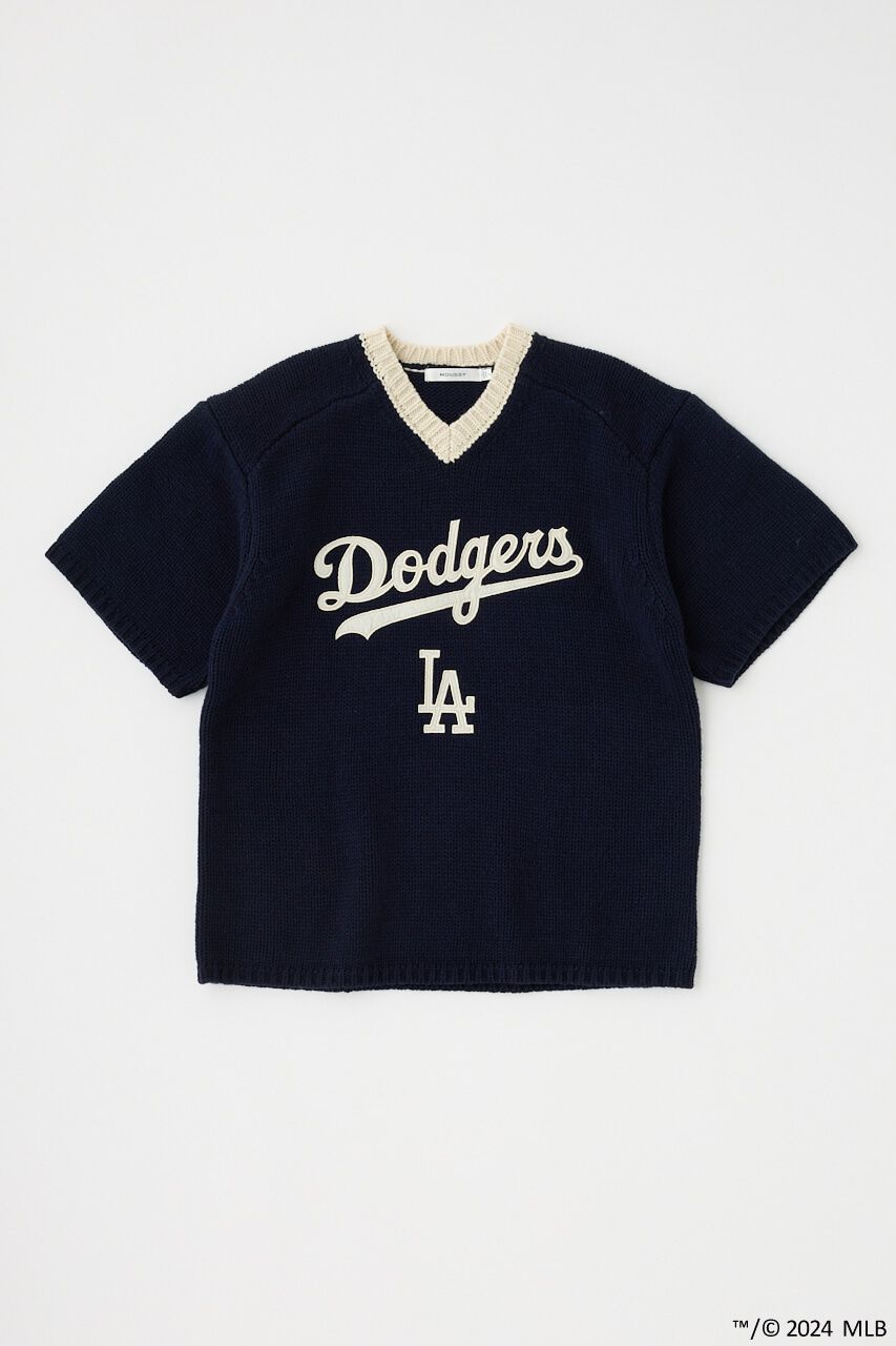 MOUSSY「MLB KNIT Tシャツ」|ニット・セーター|NVY