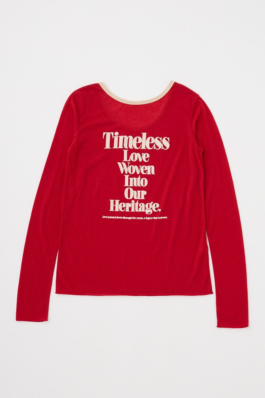 MOUSSY「SHEER LOGO ロングスリーブTシャツ」|Tシャツ・カットソー|