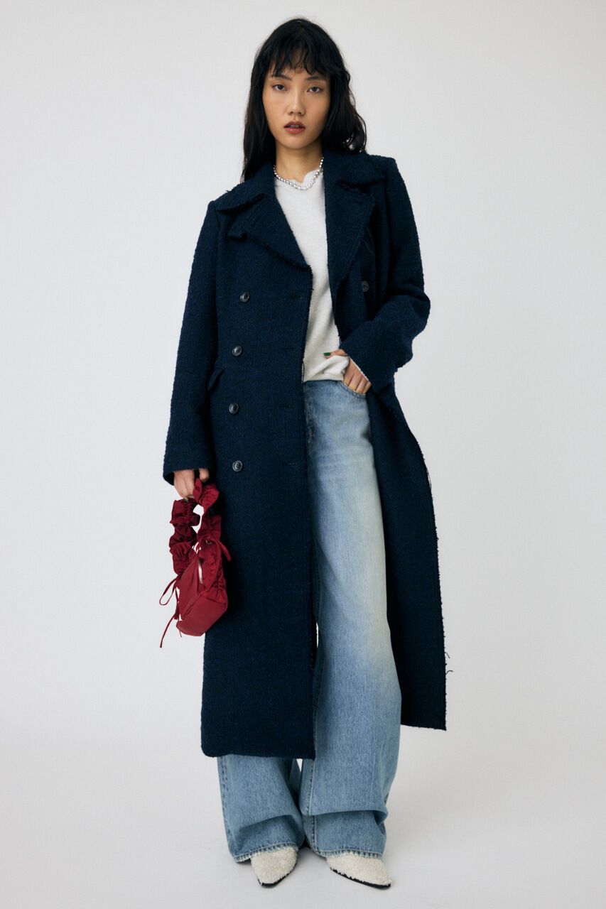 MOUSSY「LONG ピーコート」|その他|NVY