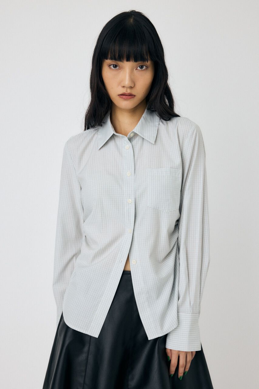 MOUSSY「CHECK FIT シャツ」|シャツ・ブラウス|WHT
