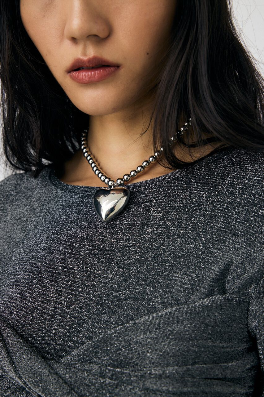 MOUSSY「CROSS GATHER SLIM トップス」|Tシャツ・カットソー|