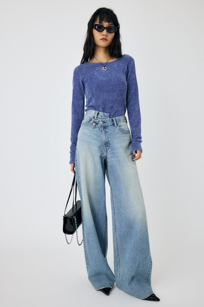 MOUSSY「VELOUR TOUCH ロングスリーブトップス」|ニット・セーター|