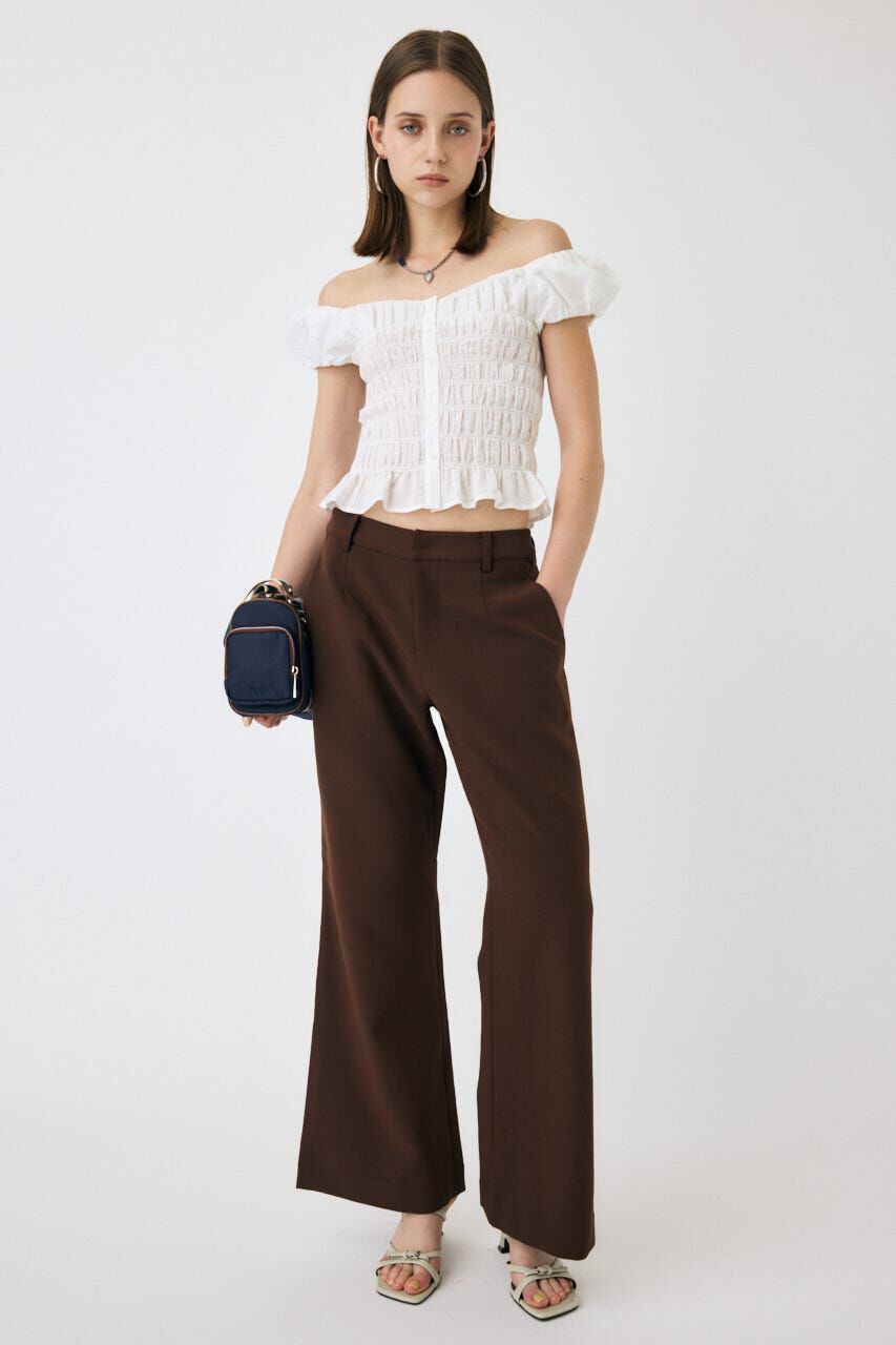 MOUSSY「LOW WAIST フレアパンツ」|その他|BRN