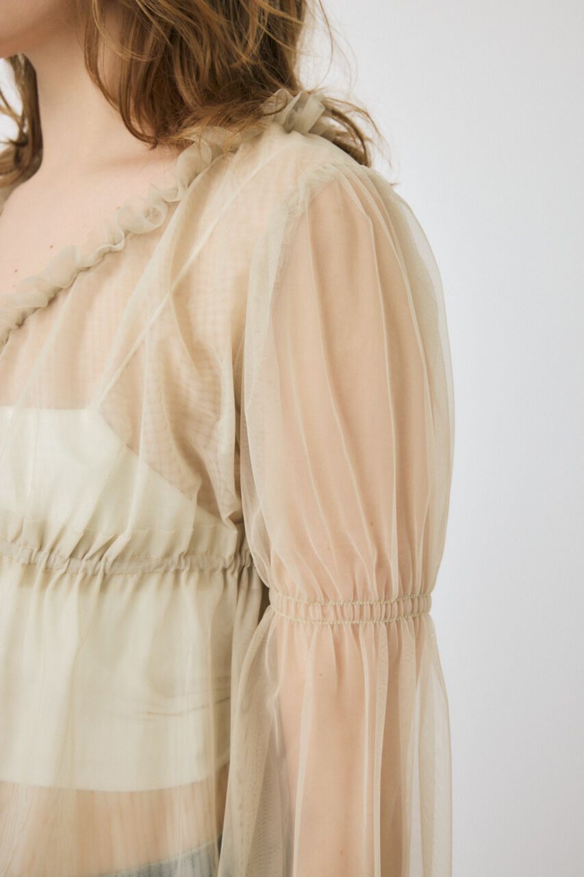 MOUSSY「TULLE LAYERED トップス」|シャツ・ブラウス|