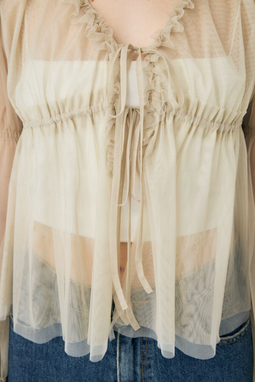 MOUSSY「TULLE LAYERED トップス」|シャツ・ブラウス|