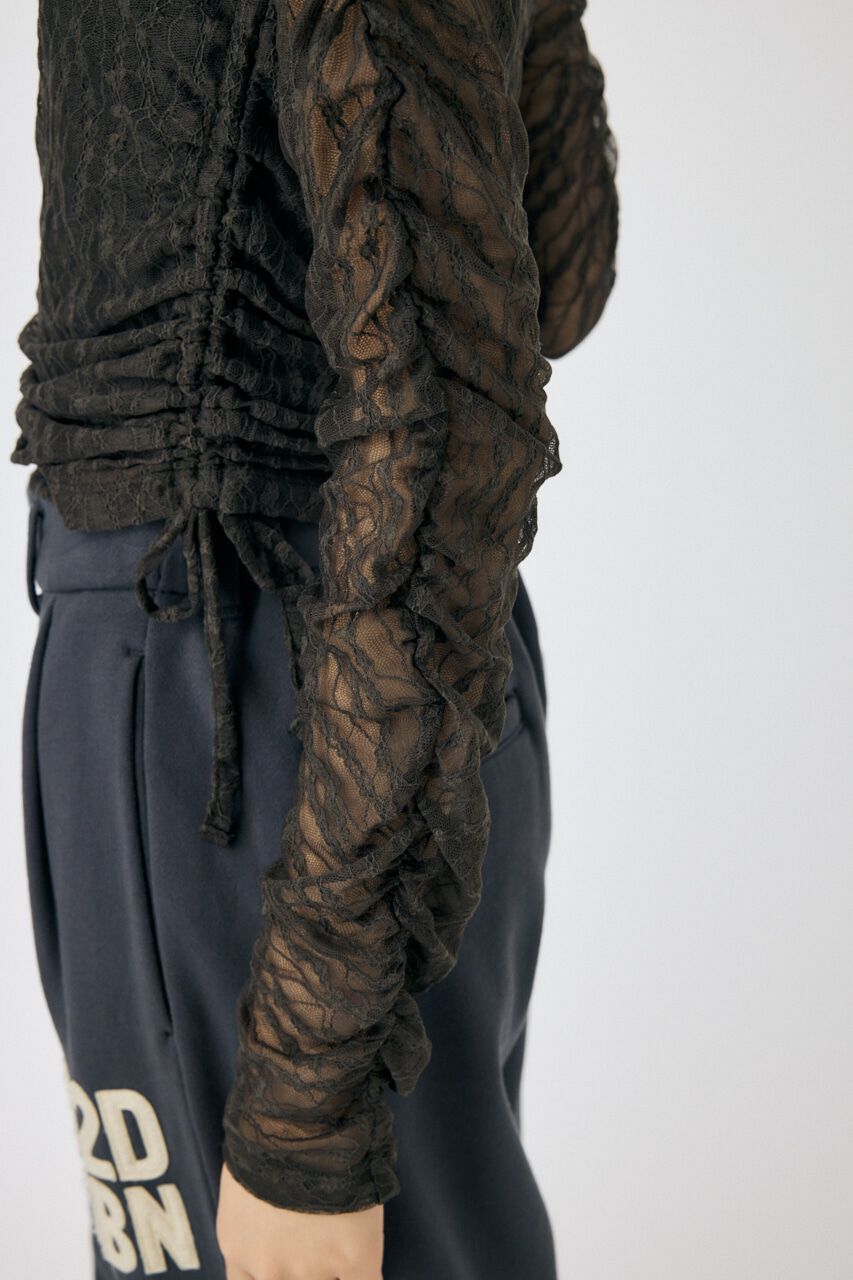 MOUSSY「SHIRRING レーストップス」|Tシャツ・カットソー|