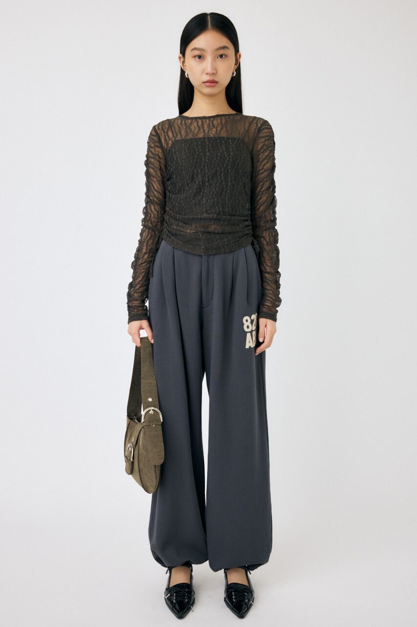 MOUSSY「SHIRRING レーストップス」|Tシャツ・カットソー|