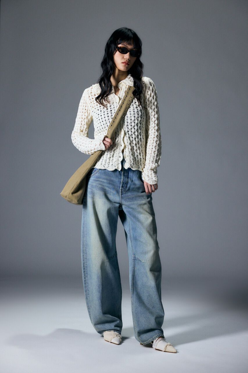 MOUSSY「DROP WAIST CURVE ストレート」|デニム|