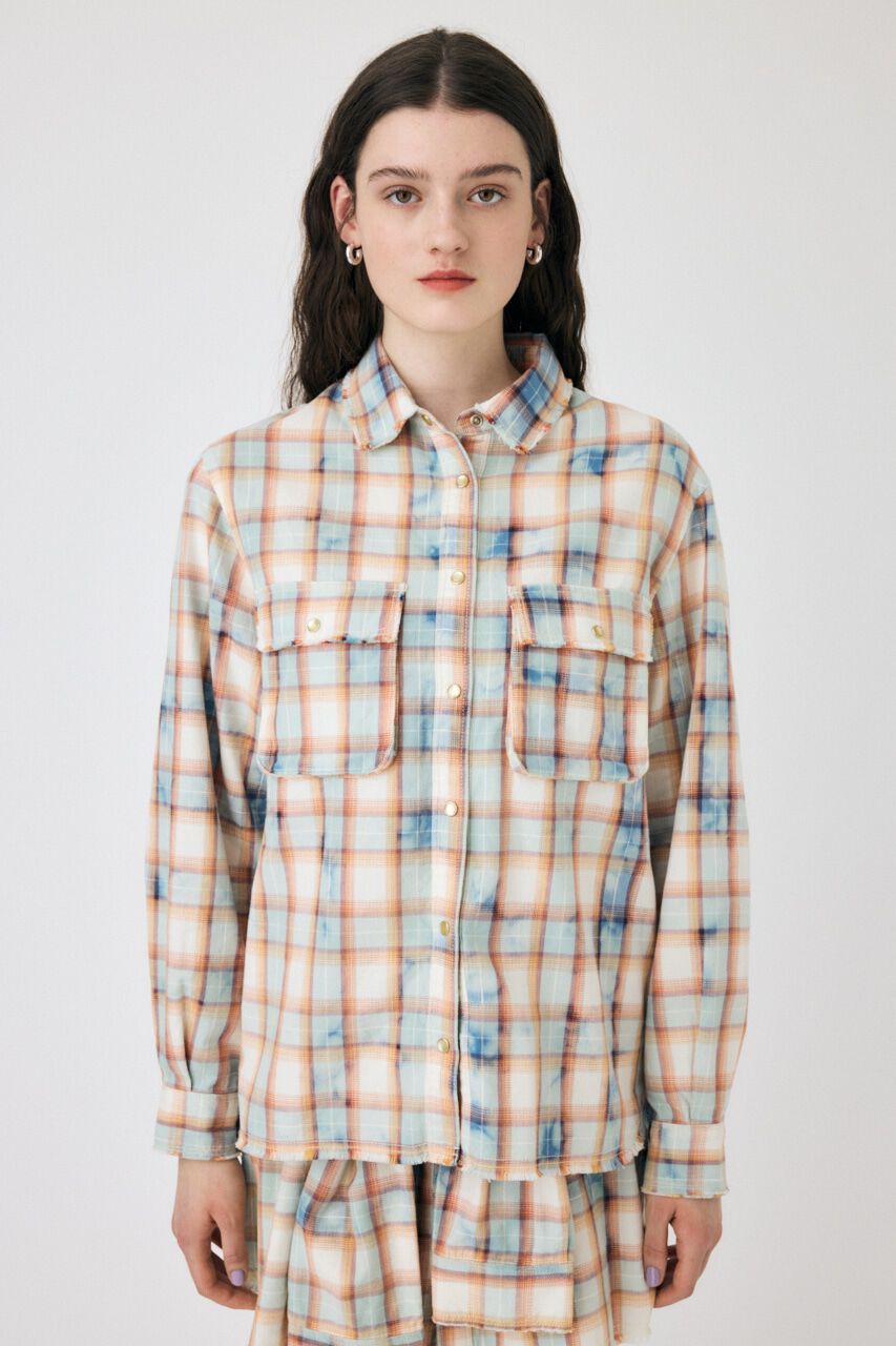 MOUSSY「BLEACH CHECK シャツ」|シャツ・ブラウス|