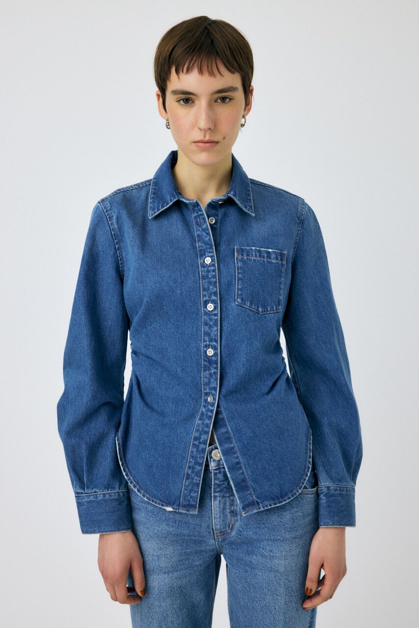 MOUSSY「WAIST FIT デニムシャツ」|シャツ・ブラウス|